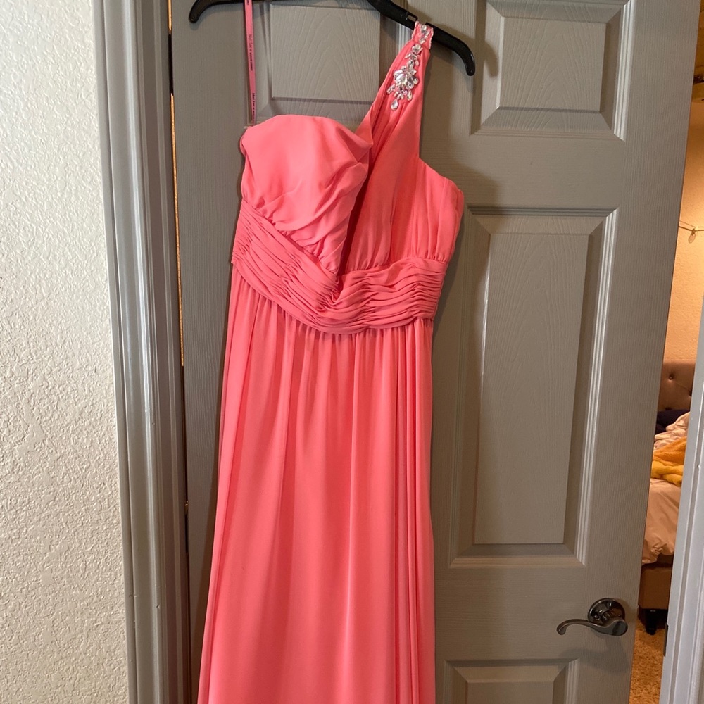 Mori Lee Coral Prom/Bridesmaid Dress
